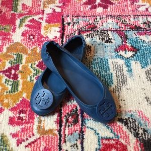 Navy Tory Burch Minnie flats 6